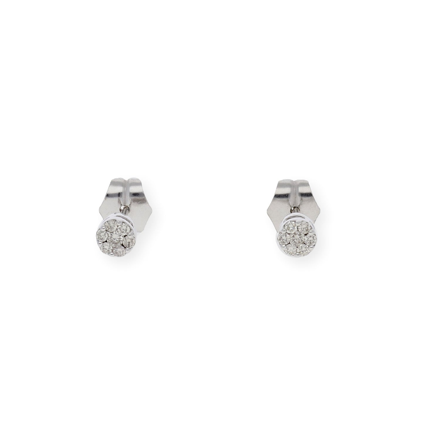 Pendientes Eloise Oro Blanco 18K y Diamantes