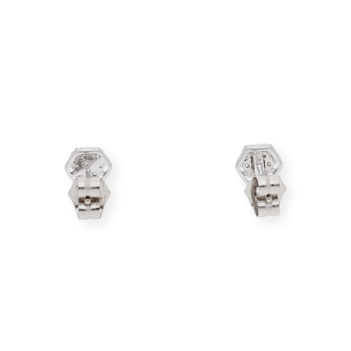 Pendientes Adara Oro Blanco 18k y Diamantes Tamaño Mediano