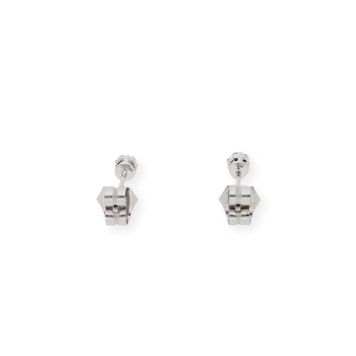 Pendientes Cian Oro Blanco 18K y Diamantes