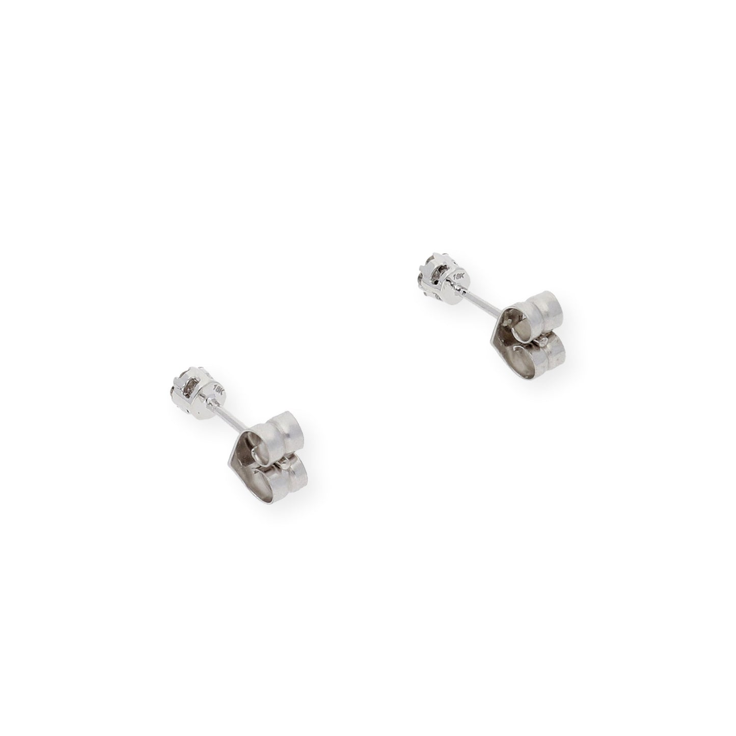 Pendientes Cian Oro Blanco 18K y Diamantes