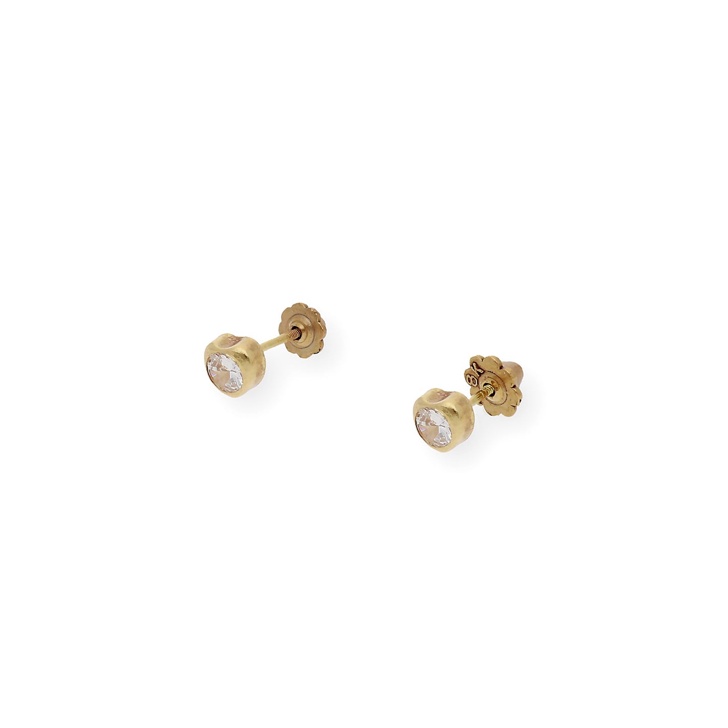 Pendientes Bebé Corazón Oro y Circonitas