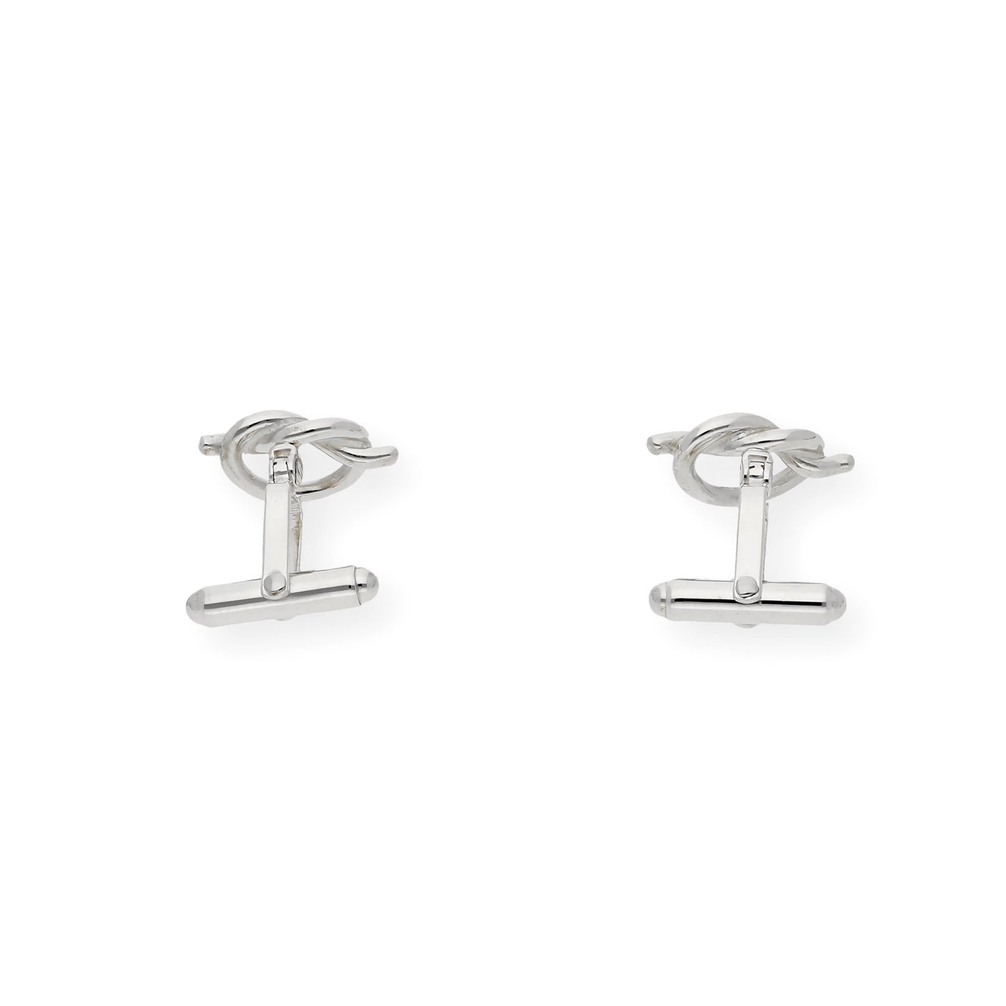 Gemelos de Plata Nudo Abierto