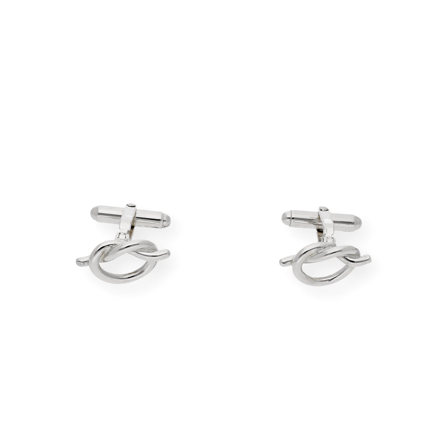 Gemelos de Plata Nudo Abierto