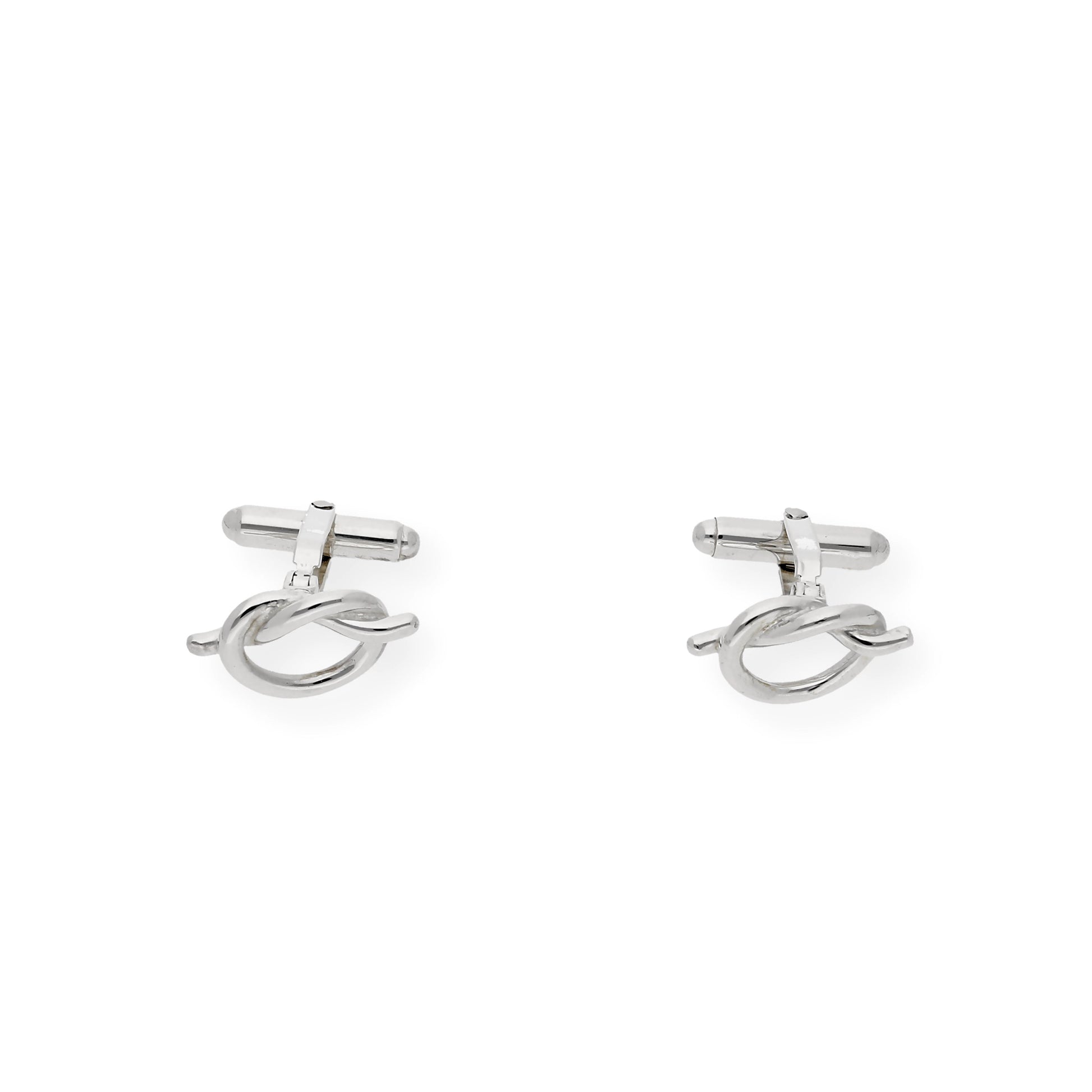 Gemelos de Plata Nudo Abierto