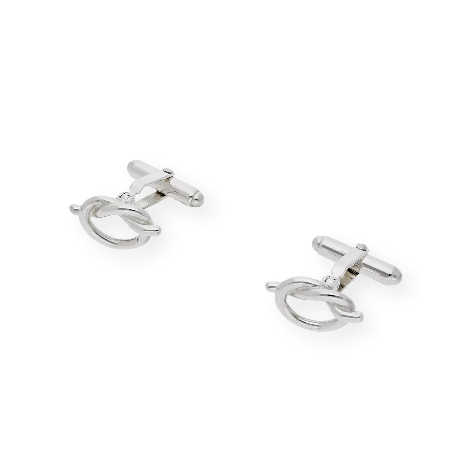 Gemelos de Plata Nudo Abierto