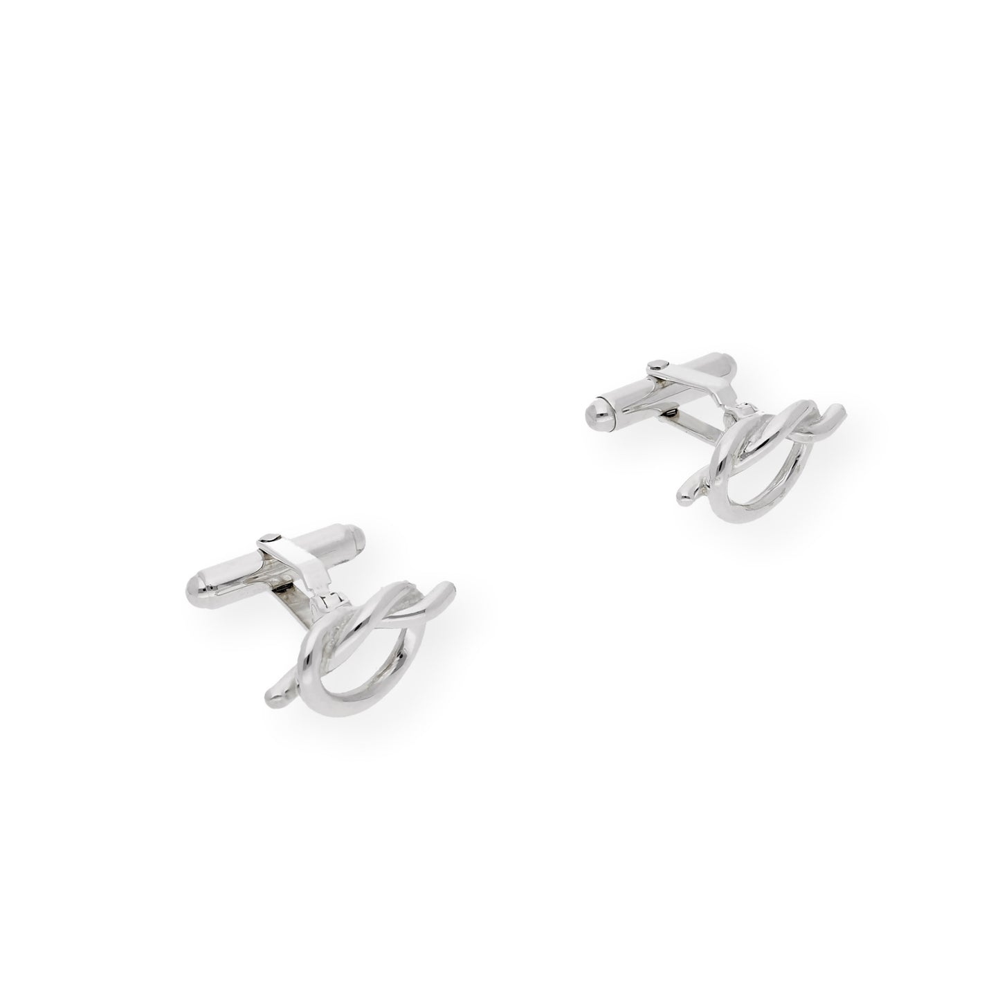 Gemelos de Plata Nudo Abierto