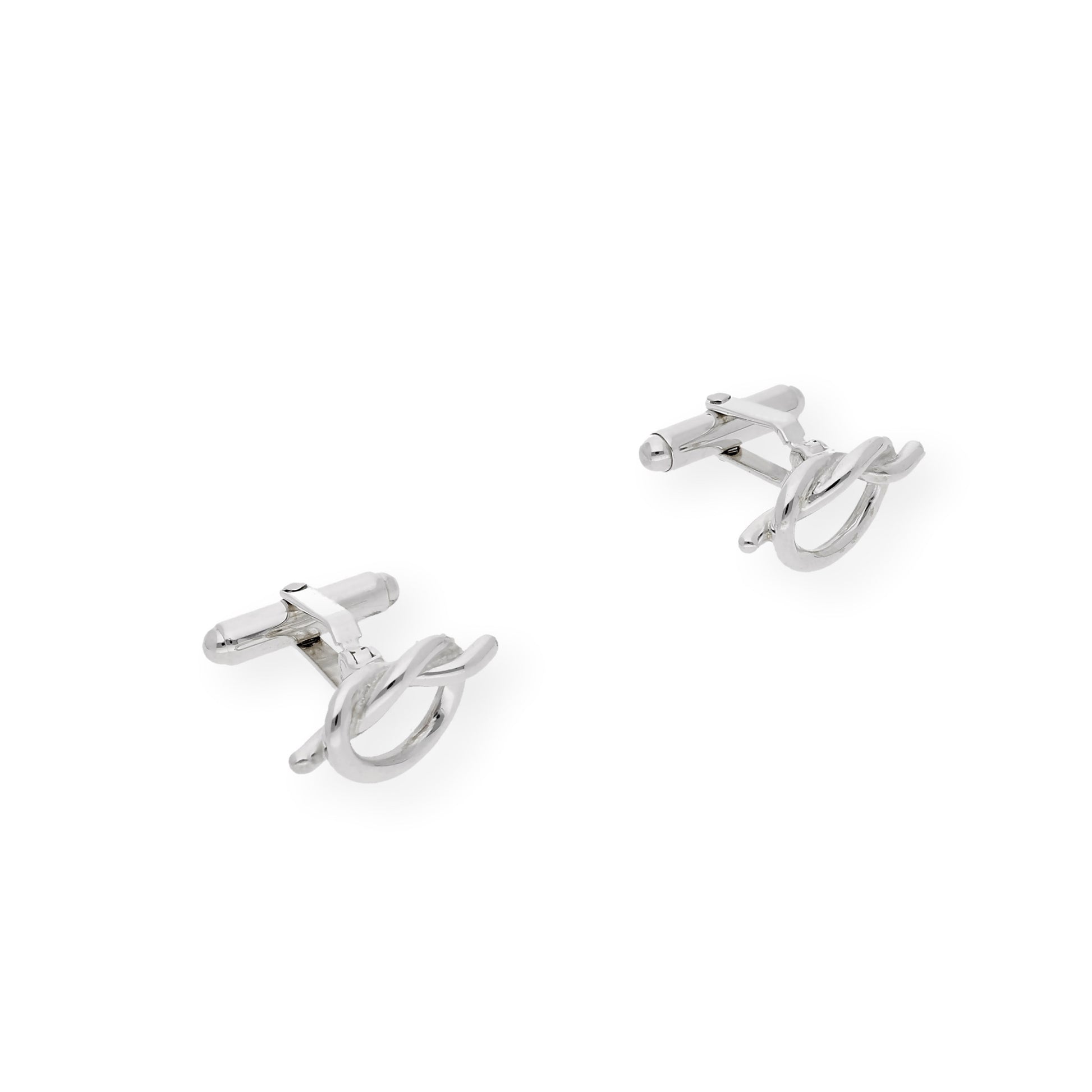 Gemelos de Plata Nudo Abierto
