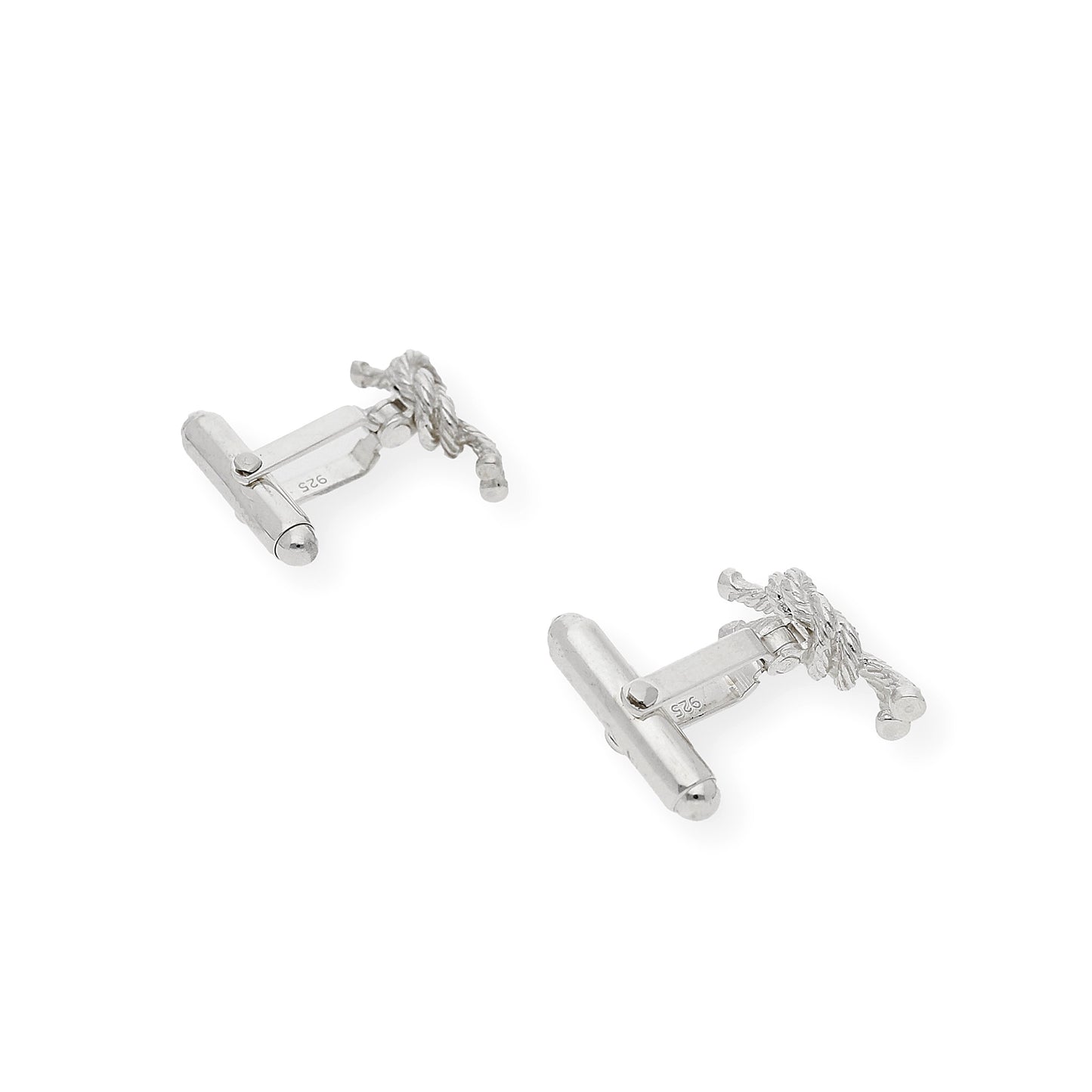 Gemelos de Plata Nudo Marinero