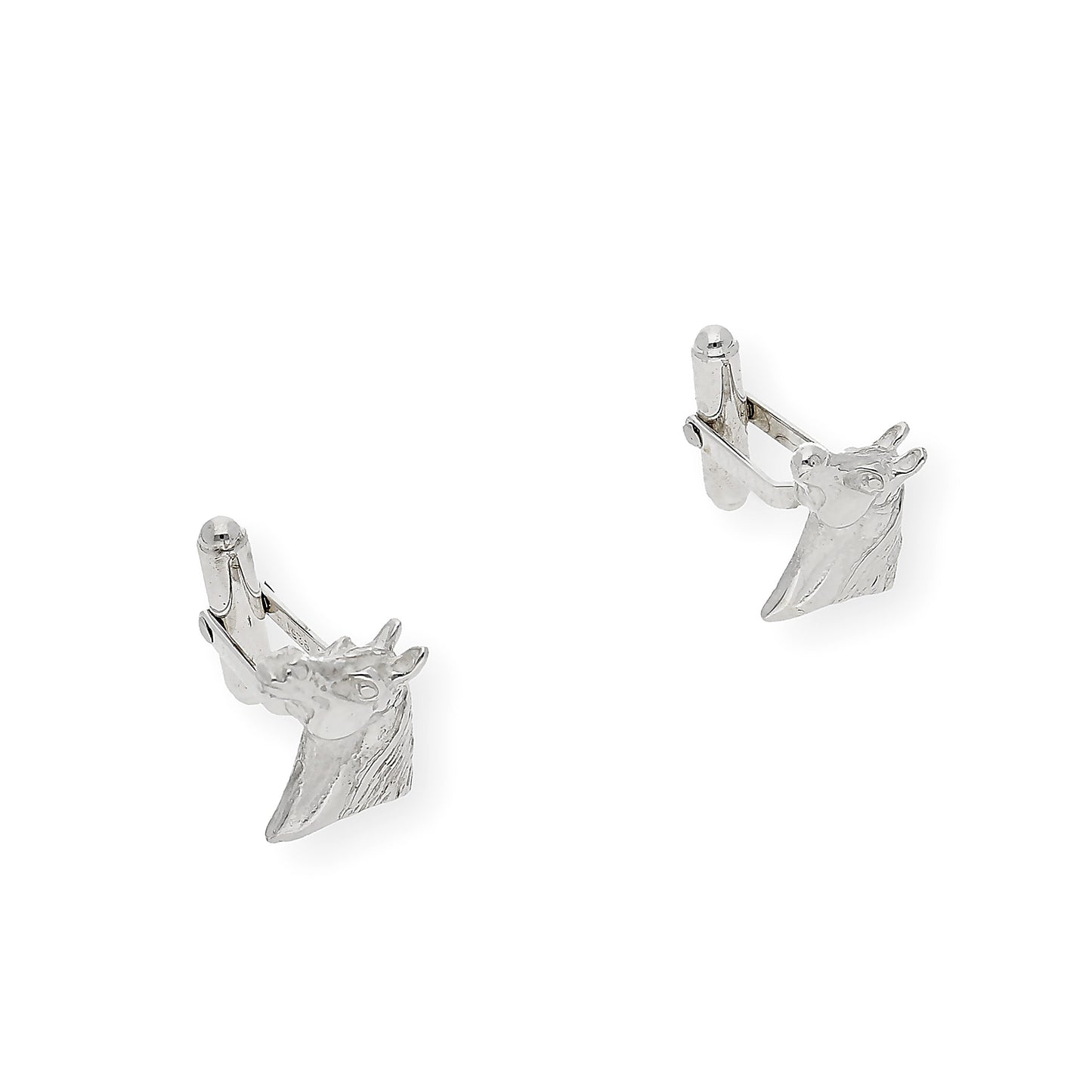 Gemelos de Plata Cabeza de Caballo