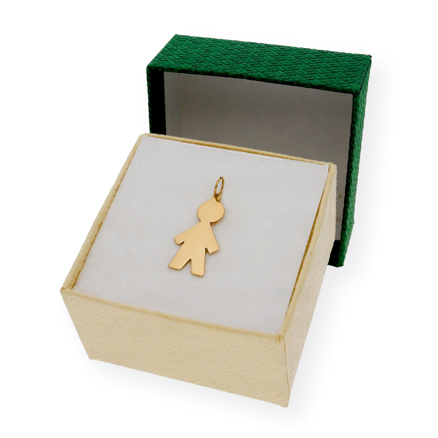 Colgante Inocente Niño Grande en Oro