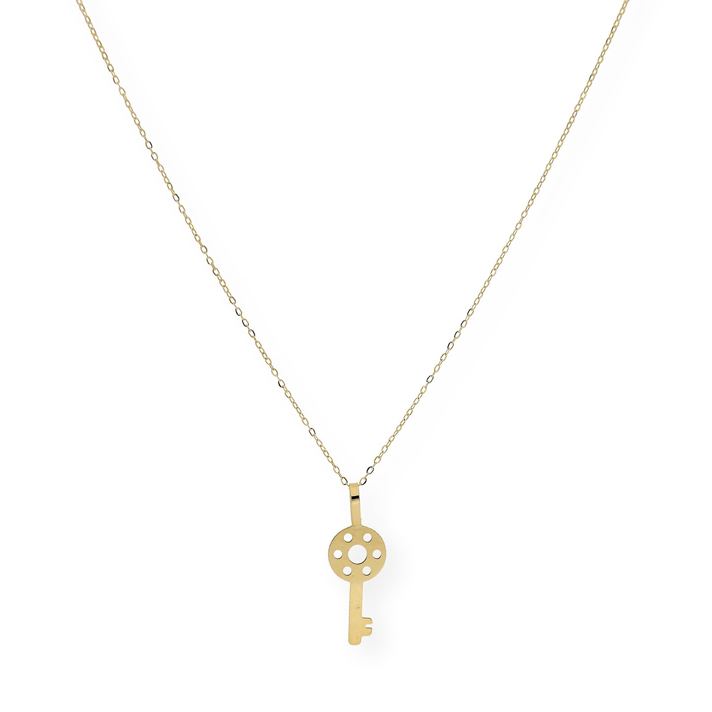 Collar con colgante llave oro 18k