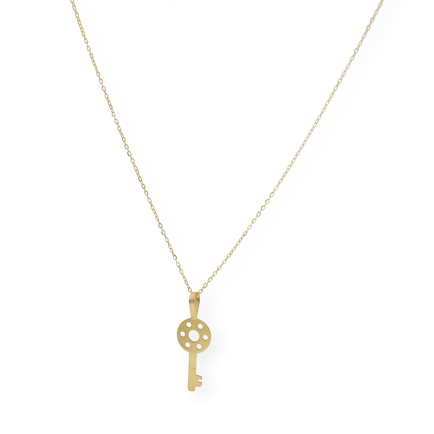 Collar con colgante llave oro 18k