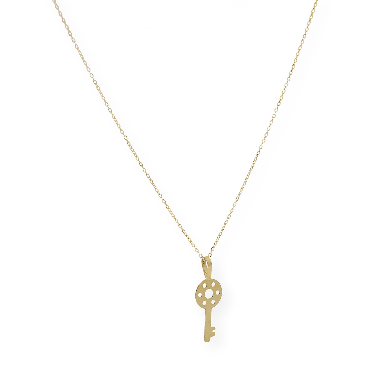 Collar con colgante llave oro 18k