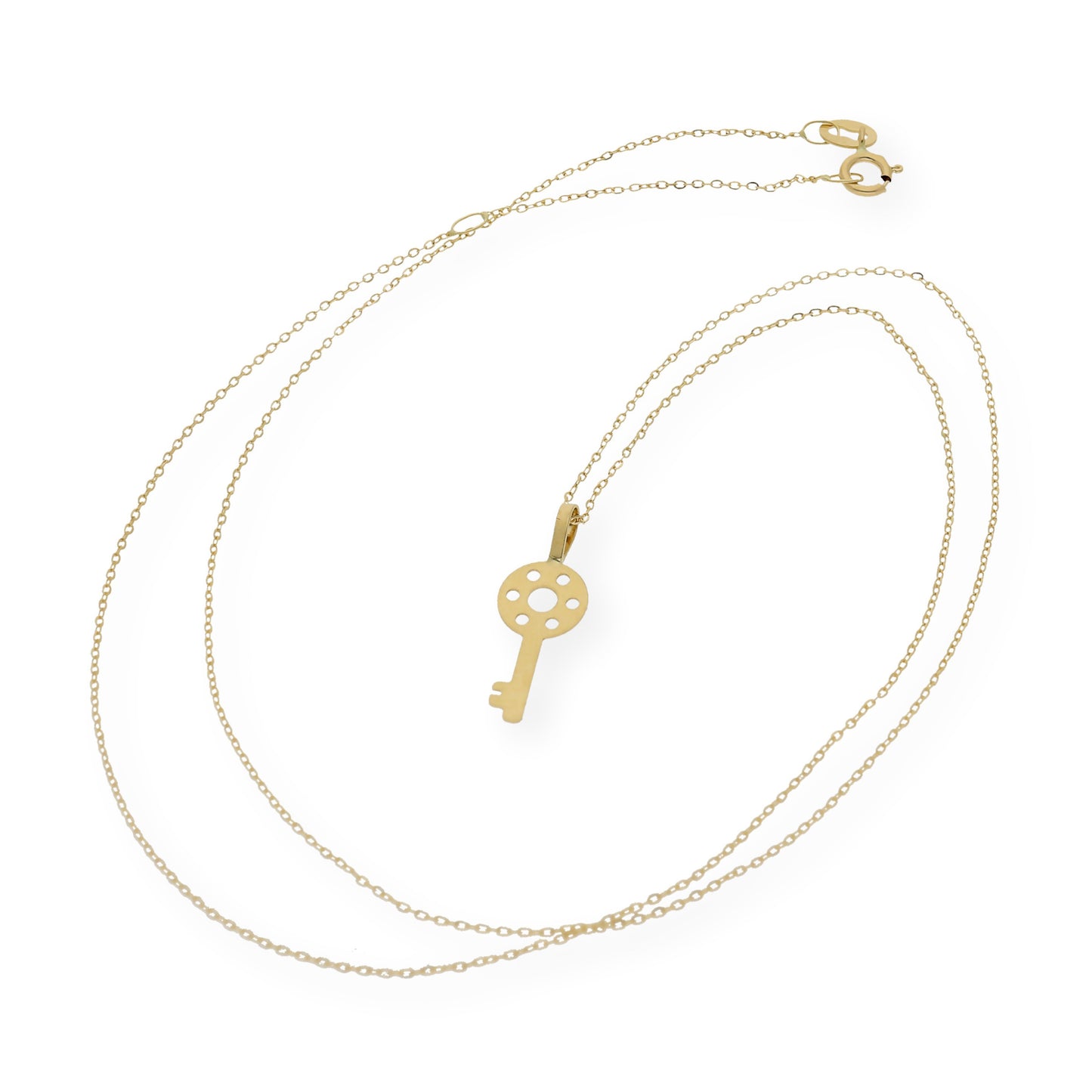 Collar con colgante llave oro 18k