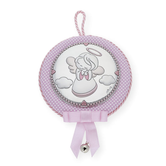 Medalla de Cuna con Cascabel Ángel Rosa