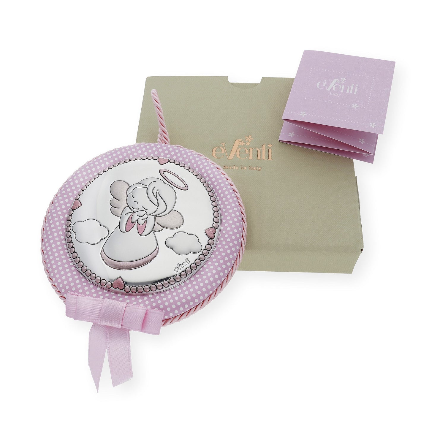 Medalla de Cuna con Cascabel Ángel Rosa