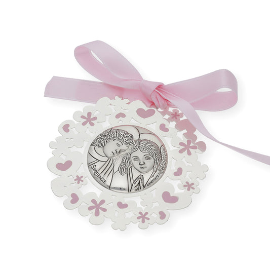 Medalla de Cuna Angelitos Rosa