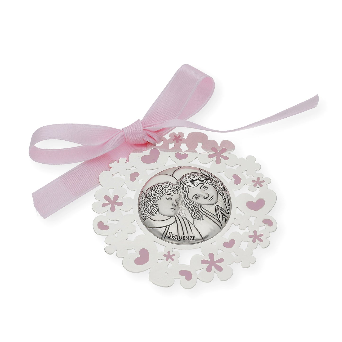 Medalla de Cuna Angelitos Rosa