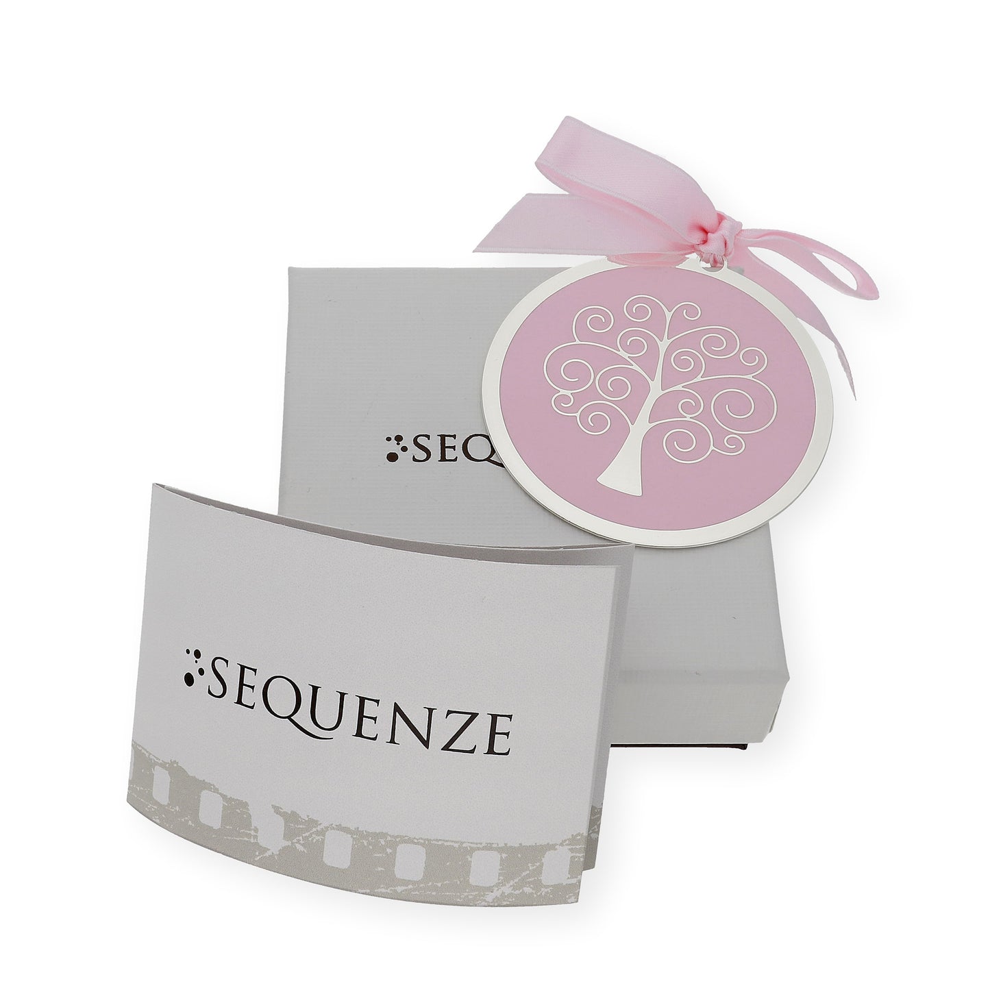 Medalla de Cuna Plata bilaminada Árbol Rosa