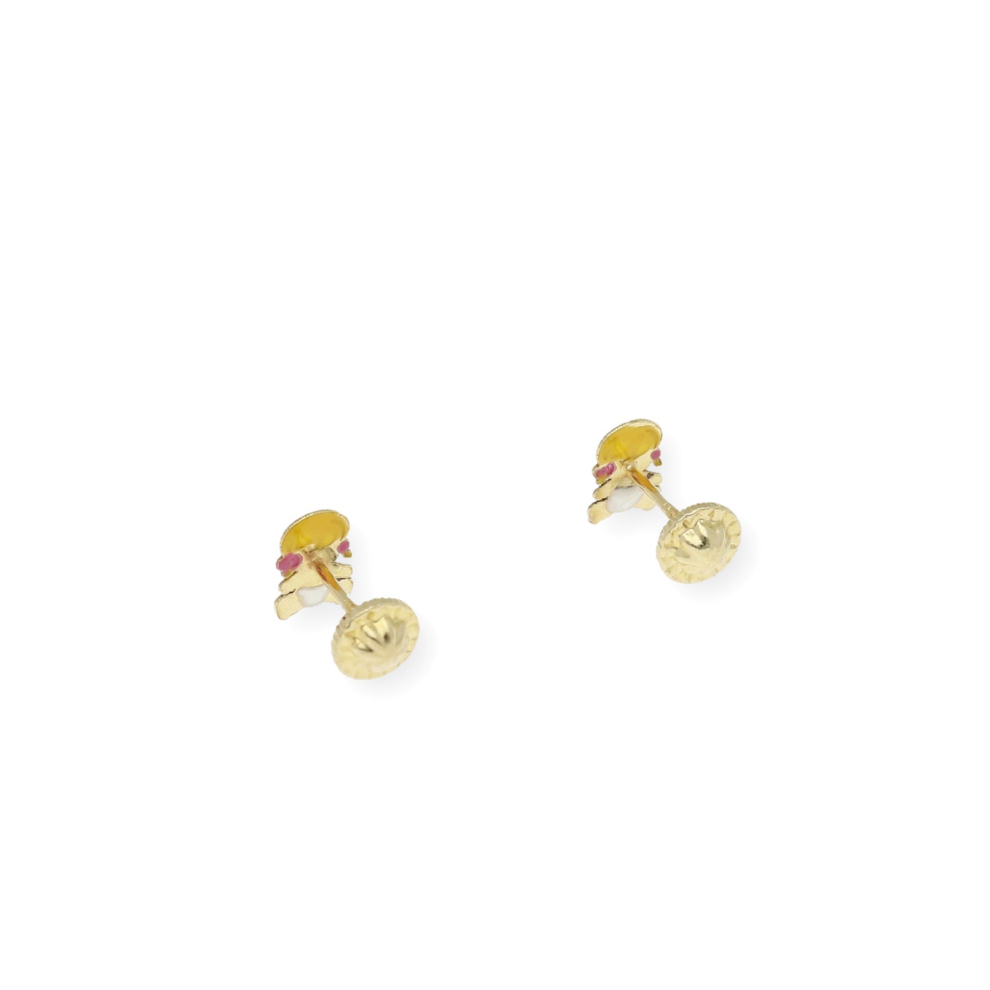 Pendientes Bebé niña Oro 18k Esmaltado
