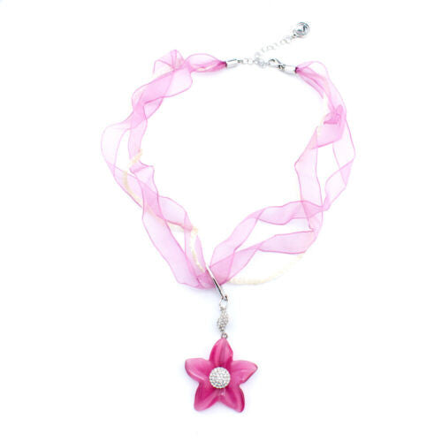 Colgante Viceroy Flor Rosa Cristal y Plata de Ley 1061C000-96