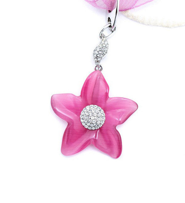 Colgante Viceroy Flor Rosa Cristal y Plata de Ley 1061C000-96