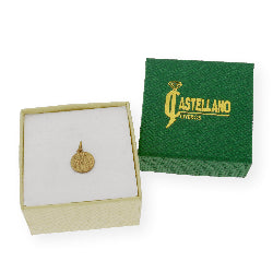 Medalla Virgen de la Soledad sin cerco pequeña en Oro 18k