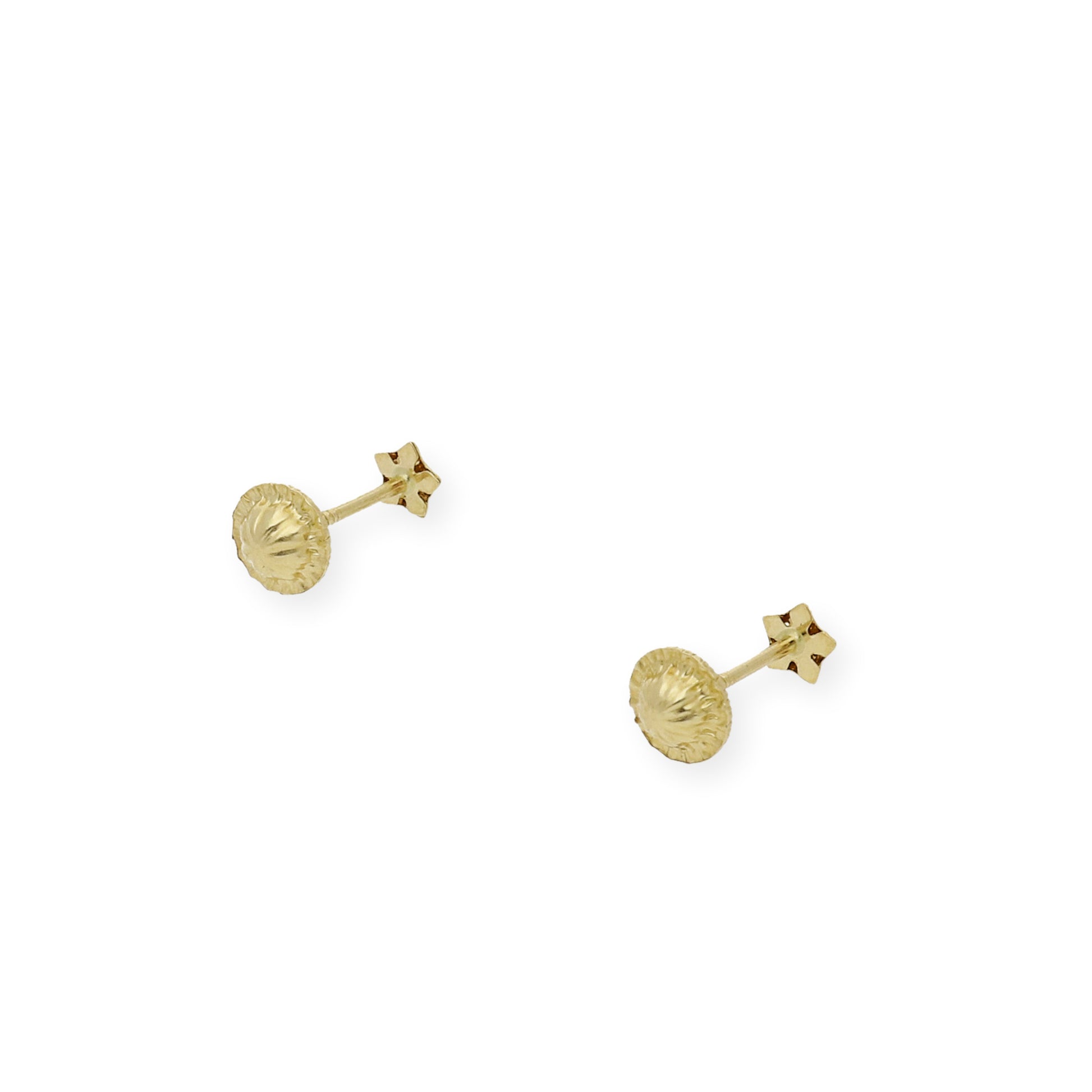 Pendientes bebé estrella con circonitas Oro amarillo 18K