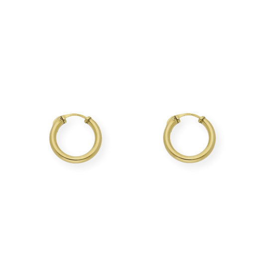 Pendientes Aro 13.75 mm en Oro 18k