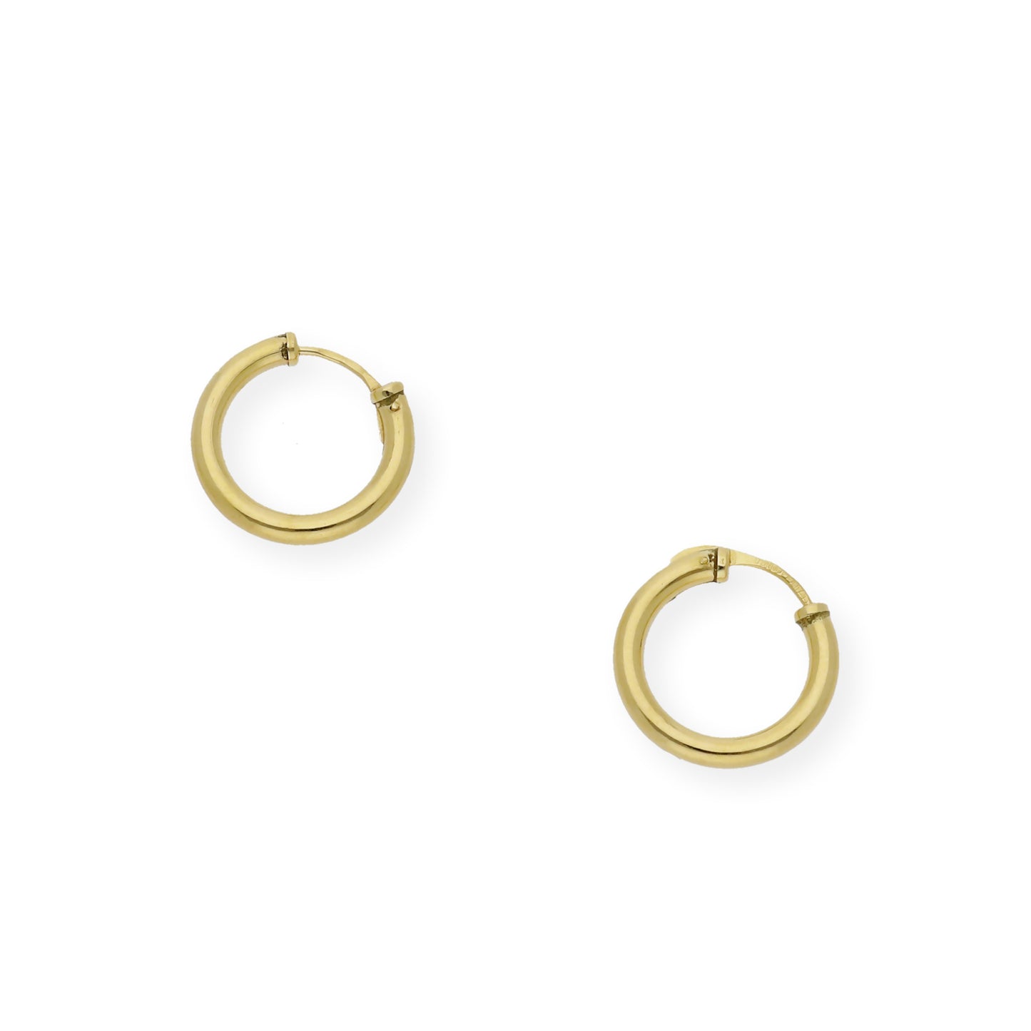 Pendientes Aro 13.75 mm en Oro 18k