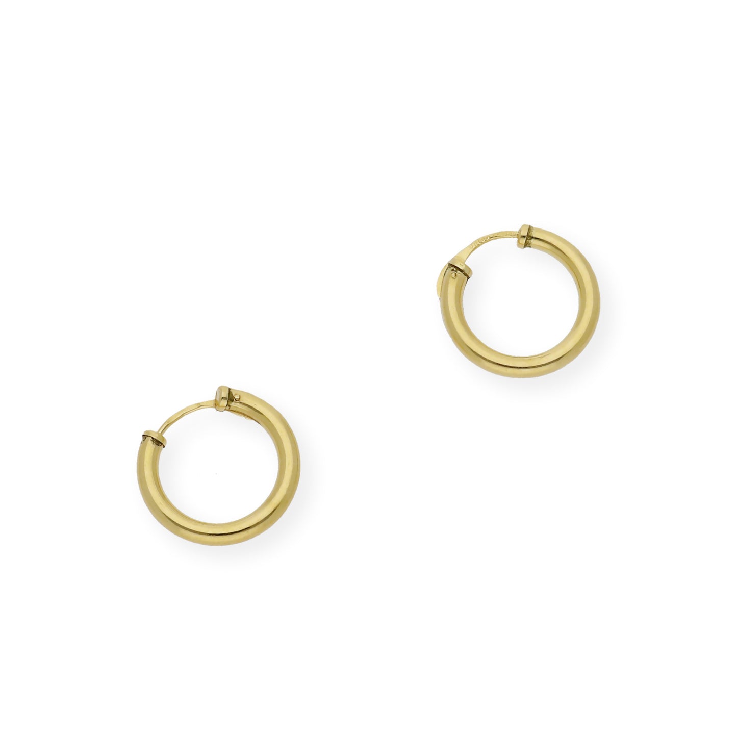 Pendientes Aro 13.75 mm en Oro 18k