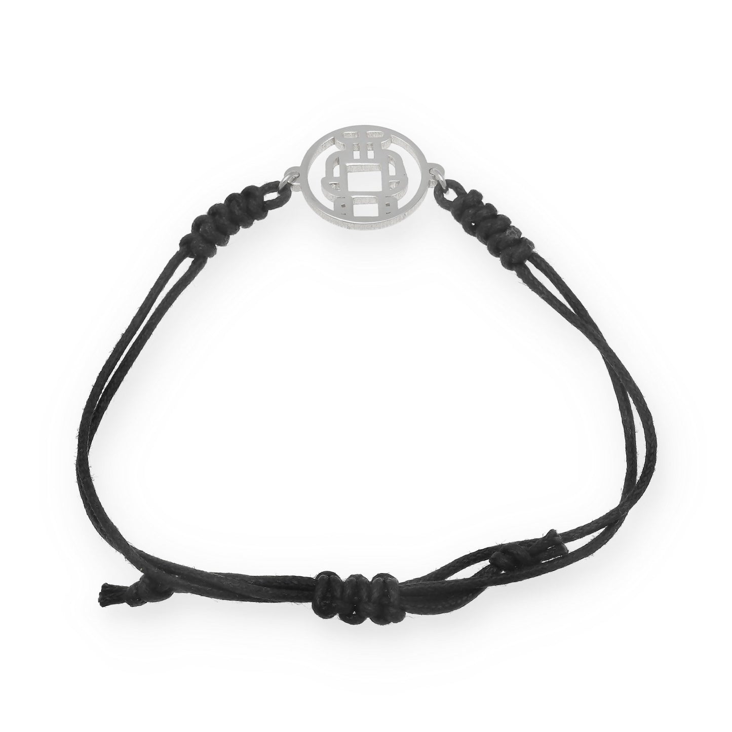 Pulsera Macramé Robot en Plata de Ley 925