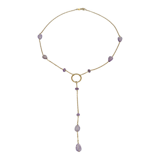 Gargantiia Boreal en Oro de Ley 18K con Aro y Amatistas