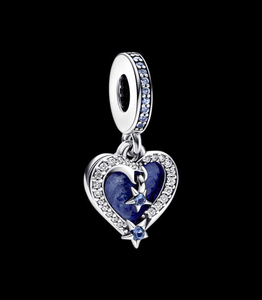 Charm Pandora Doble Corazón Estrella Fugaz 792356C01