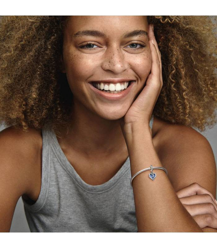 Charm Pandora Doble Corazón Estrella Fugaz 792356C01