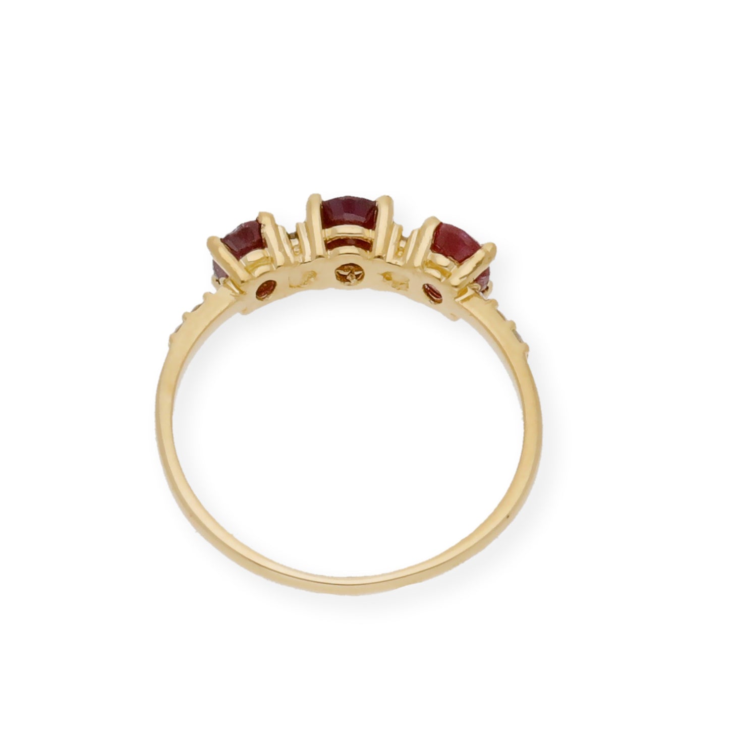 Anillo Danna en Oro 18k con Diamantes y Rubíes