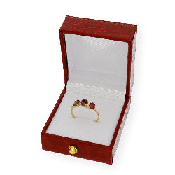 Anillo Danna en Oro 18k con Diamantes y Rubíes