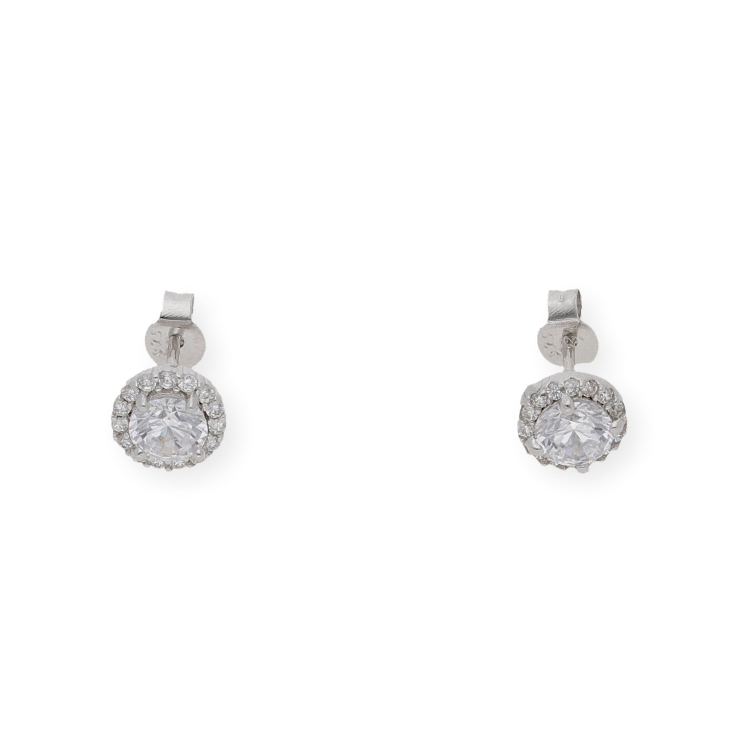 Pendientes de Plata con Piedras de Circonitas