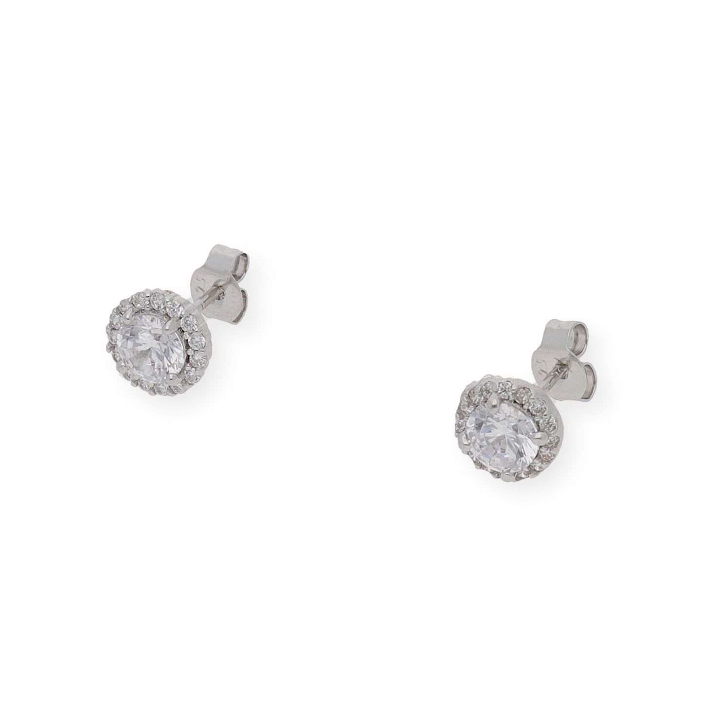 Pendientes de Plata con Piedras de Circonitas