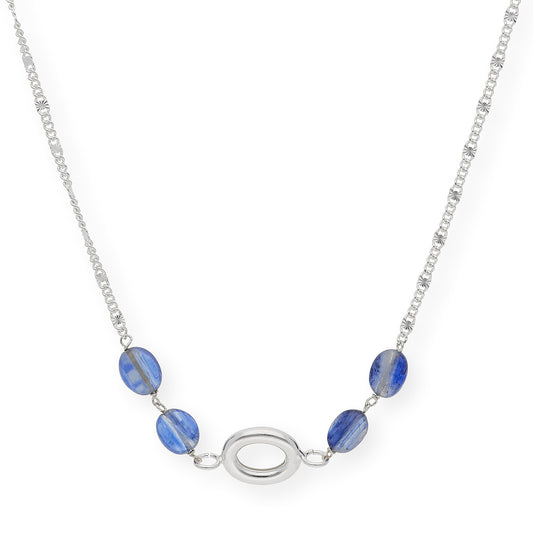 Gargantilla con Zafiros en Plata de Ley 925