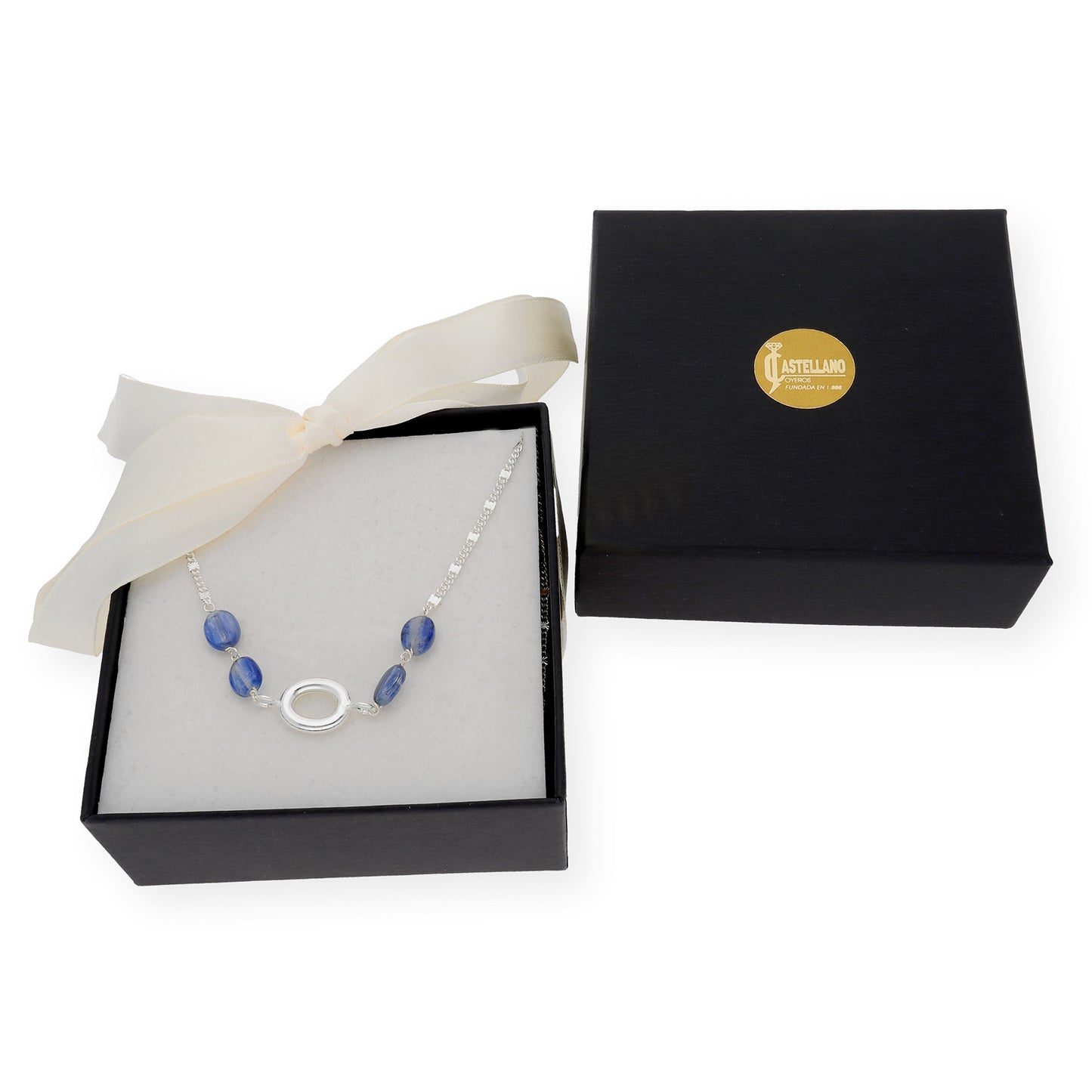 Gargantilla con Zafiros en Plata de Ley 925