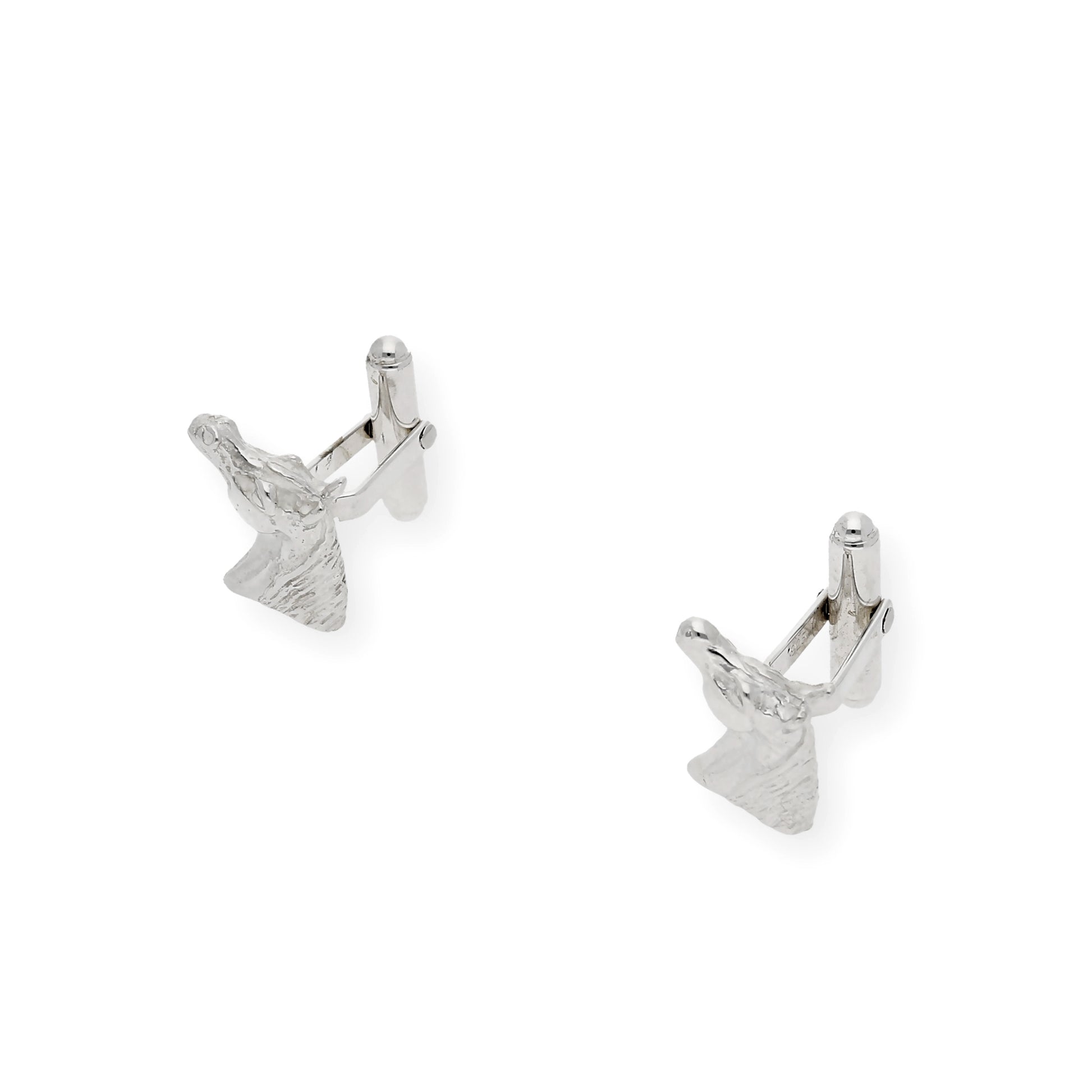 Gemelos de Plata Cabeza de Caballo