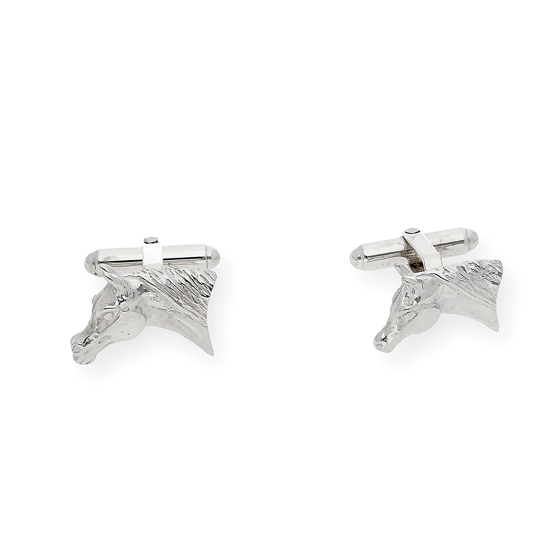 Gemelos de Plata Cabeza de Caballo