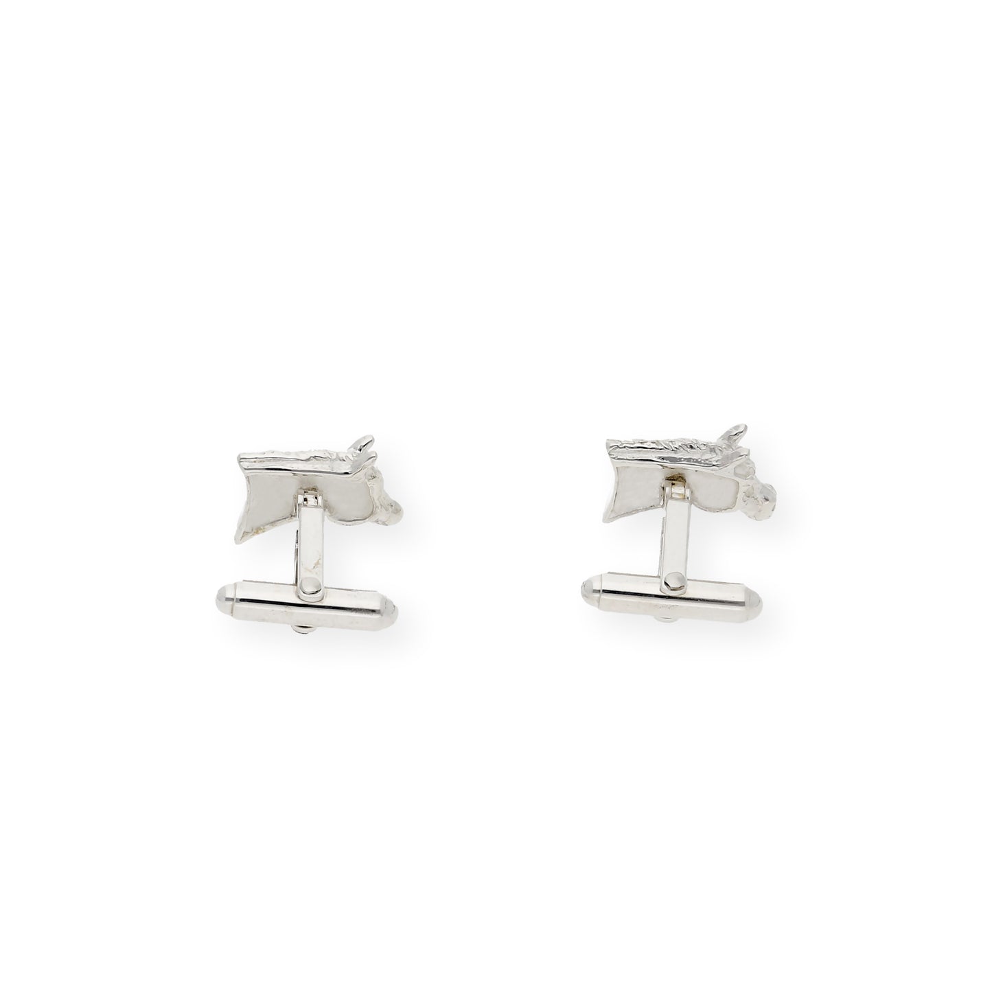 Gemelos de Plata Cabeza de Caballo