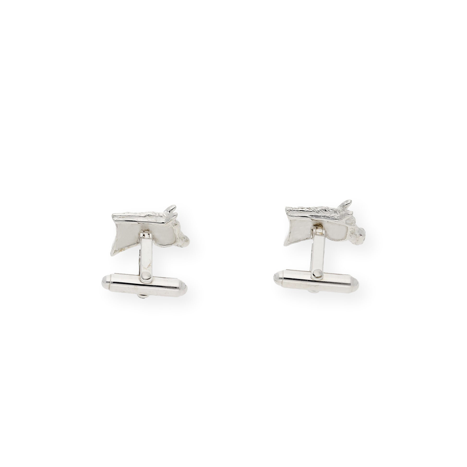 Gemelos de Plata Cabeza de Caballo