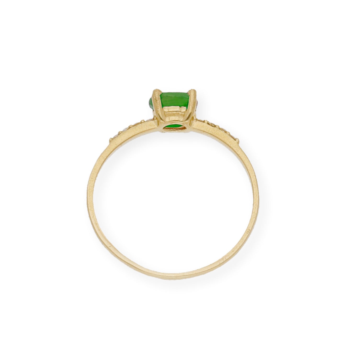Anillo Vera Oro 18 k con Diamantes y Esmeralda