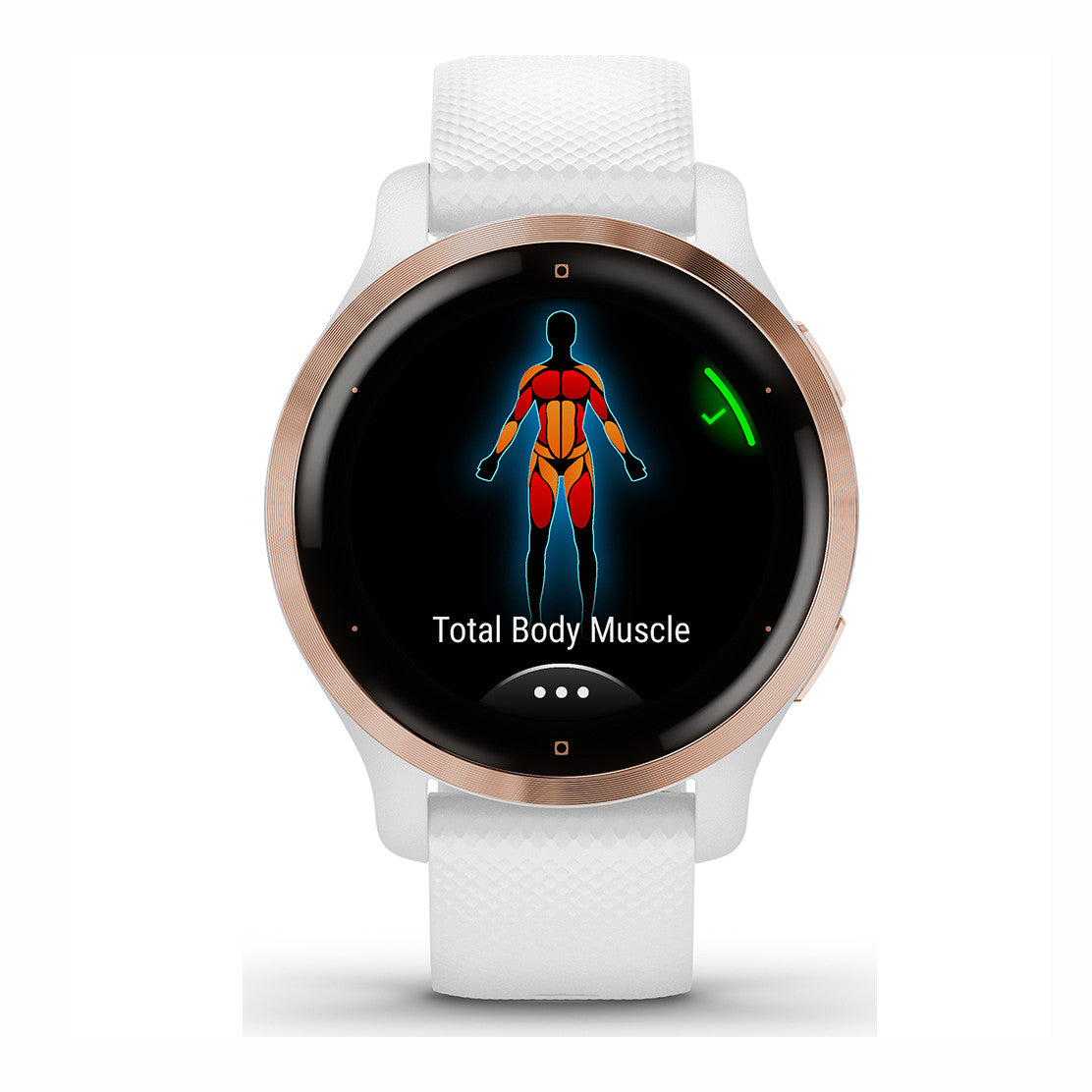 Reloj Garmin Venu 2S Rose Gold y Correa Blanca 010-02429-13