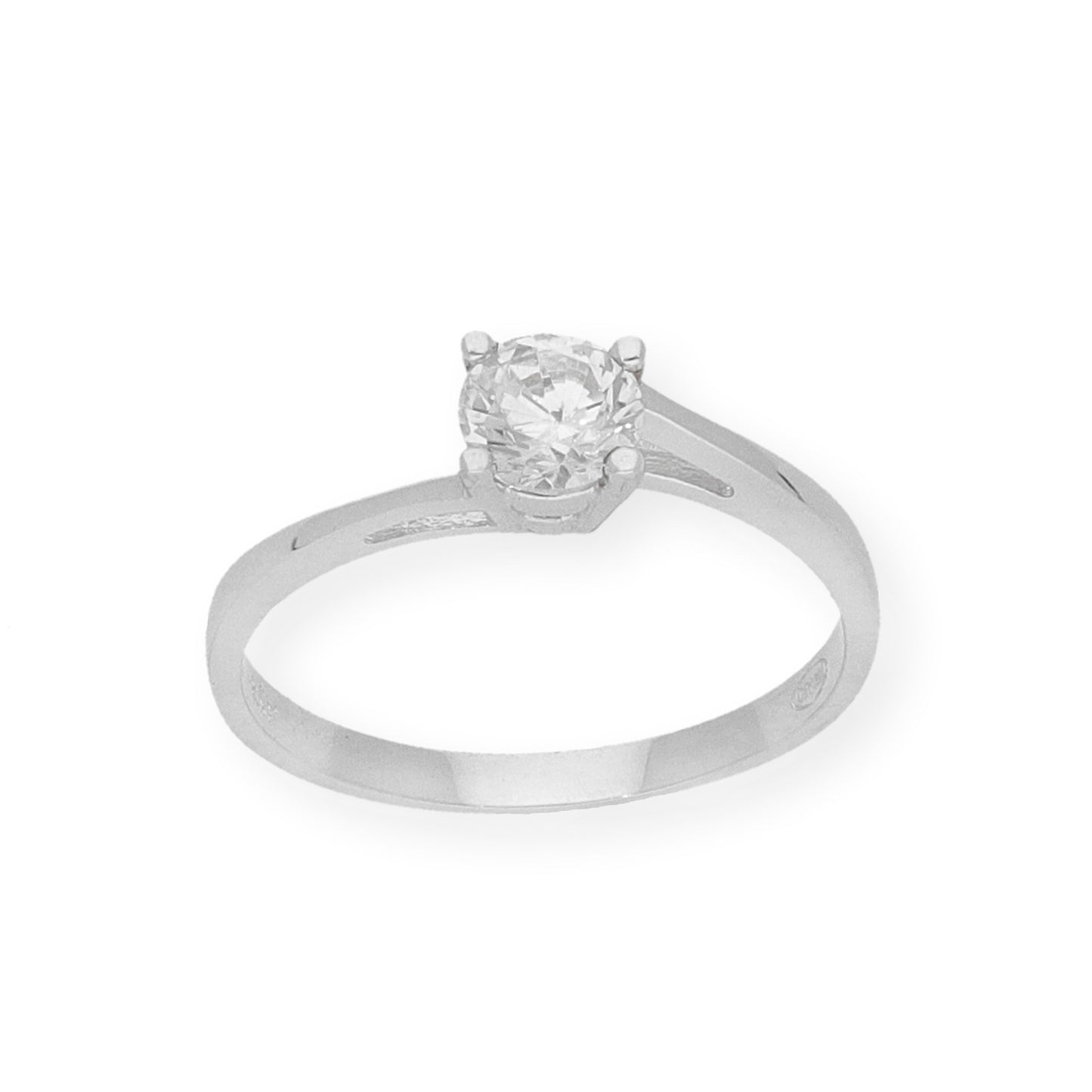 Solitario de Compromiso en Oro y Diamante Certificado