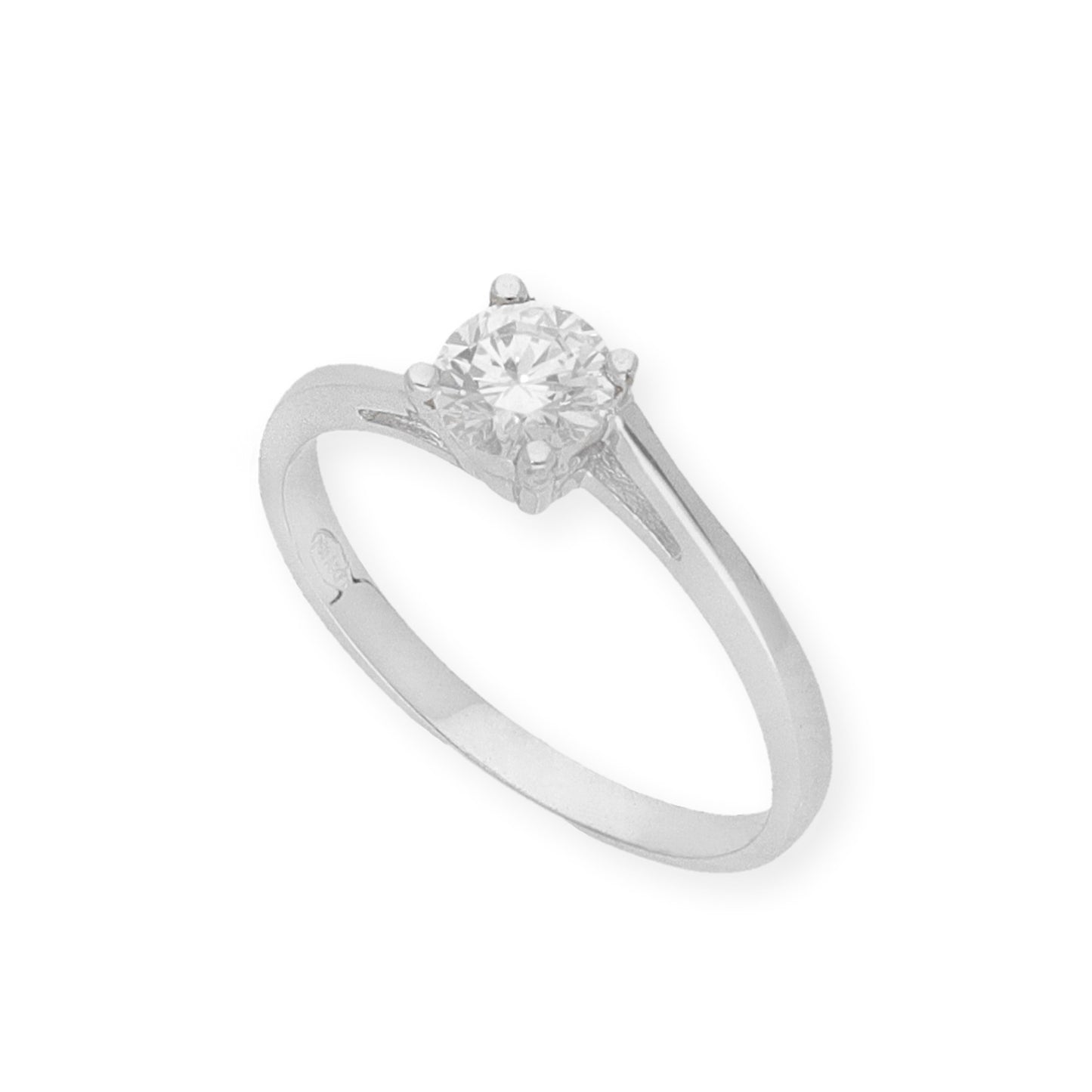 Solitario de Compromiso en Oro y Diamante Certificado