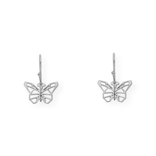 Pendientes Origami Mariposa en Plata de Ley 925